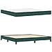 Letto box spring con materasso Verde Scuro 200 x 200 cm Velluto - Foto miniatura 6