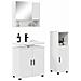 Set di mobili per il bagno 3 pcs Bianco lucido 61 x 35 x 64 cm - Foto miniatura 3