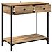 Tavolo consolle Rovere artigianale 75 x 34,5 x 75 cm - Foto miniatura 5