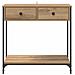 Tavolo consolle Rovere artigianale 75 x 34,5 x 75 cm - Foto miniatura 6