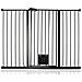 Bettacare Cancelletto Per Animali Con Gattaiola Bloccabile, 133.2cm - 140.8cm, Nero, Altezza Di 104cm - Foto miniatura 1