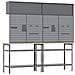 Set banco da lavoro con lo scaffale 8 pcs Nero e Grigio - Foto miniatura 5