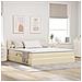Letto con contenitore e materasso Crema 160 x 200 cm - Foto miniatura 2