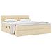 Letto con contenitore e materasso Crema 160 x 200 cm - Foto miniatura 3