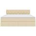Letto con contenitore e materasso Crema 160 x 200 cm - Foto miniatura 7