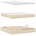 Letto con contenitore e materasso Crema 160 x 200 cm - Foto miniatura 8