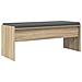 Panca per ingresso con cuscino Rovere Sonoma 103 x 38 x 40 cm - Foto miniatura 1