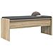Panca per ingresso con cuscino Rovere Sonoma 103 x 38 x 40 cm - Foto miniatura 3