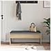 Panca per ingresso con cuscino Rovere Sonoma 103 x 38 x 40 cm - Foto miniatura 4