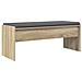 Panca per ingresso con cuscino Rovere Sonoma 103 x 38 x 40 cm - Foto miniatura 7