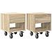 Comodino 2 pcs Rovere Sonoma 40,5 x 40 x 48 cm - Foto miniatura 1