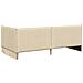 Struttura Letto Angolare con Materasso 2 pcs Crema Velluto - Foto miniatura 9