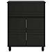 Mobiletto da bagno Nero 60 x 35 x 80 cm Legno ingegnerizzato - Foto miniatura 5