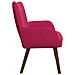 Sofa a Due Posti Rosso vino 115 x 61 x 87 cm Velluto - Foto miniatura 5