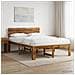 Letto matrimoniale con testiera ROSTOCK Naturale 137 x 190 cm - Foto miniatura 2