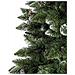Albero Di Natale 220 Cm King Premium Verde Innevato 1150 Rami Folto Con Pigne - Foto miniatura 3