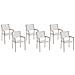 Sedie Da Giardino Bianca In Acciaio Inossidabile Set Di 6 Pz Grosseto - Foto miniatura 9