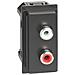 Modulo Doppio Rca Living Now Nero Kg4269r - Foto miniatura 1