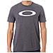 T-shirt O-bold Ellipse Blackout Heather (xl, Nero) - Foto miniatura 4