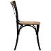Sedie A Croce 4 Pz Nere In Legno Massello Di Mango - Foto miniatura 6