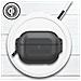 Cover Per Airpods Pro Protezione Totale Waterproof Sistema Di Blocco, Nero - Foto miniatura 5