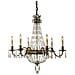 Lampadario A 6 Luci Con Finitura Bronzo Britannico, E14 - Foto miniatura 1