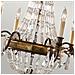 Lampadario A 6 Luci Con Finitura Bronzo Britannico, E14 - Foto miniatura 3