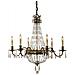 Lampadario A 6 Luci Con Finitura Bronzo Britannico, E14 - Foto miniatura 4