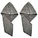 Microfibra Capelli Turbante Wrap Tovagliolo Di Secchezza 30 X 71 Cm 2 Pack (grigio Scuro)  - Foto miniatura 1