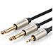 10613 1m 2 x 6.35mm 3.5mm Nero cavo audio - Foto miniatura 1