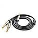 10613 1m 2 x 6.35mm 3.5mm Nero cavo audio - Foto miniatura 2