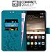 Custodia Compatibile Con Huawei Mate 9 In Blu Fiore - Coperchio Protettivo In Design Floreale Con Chiusura Magnetica, Funzione Stand E Slot Per Carte - Foto miniatura 3