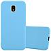 Custodia Compatibile Con Samsung Galaxy J3 2018 In Candy Blu - Coperchio Protettivo In Silicone Tpu Flessibile - Foto miniatura 1