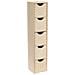 Contenitore Sciocchezze, 5 Cassetti, Legno, 60x13x12 Cm, - Foto miniatura 2