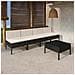 Set Divani Da Giardino 5 Pz Con Cuscini In Polyrattan Nero - Foto miniatura 1