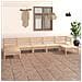 Set Salotto da Giardino 7 pz in Legno Massello di Pino - Foto miniatura 1
