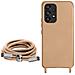 Cover Semirigida Per Samsung Galaxy A53 5g Cordino Nylon 80 Cm Rose Gold - Foto miniatura 4