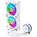 Dissipatore CPU a Liquido MasterLiquid PL240 Flux White Edition per Socket Intel LGA 1700/1200/2066/2011-V3/2011/1151/1150/1155/1156 e Socket AMD AM4/AM3+/AM3/AM2+/AM2/FM2+/FM2/FM1/TR4 - Foto miniatura 3