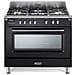 Cucina Elettrica MEM 965 NX ED 5 Fuochi a Gas Forno Elettrico Multifunzione Termoventilato Dimensioni 90 x 60 cm Colore Nero/ Acciaio Inossidabile Serie Mastercook  - Foto miniatura 1