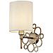 Applique Contemporanea Anna Metallo Colore Oro 1 Luce Diffosore In Pvc Crema - Foto miniatura 1