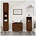 Armadietto Bagno Rovere Marrone 65x33x60cm In Legno Multistrato - Foto miniatura 2