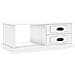 Tavolino Da Salotto Bianco 90x50x35 Cm In Legno Multistrato - Foto miniatura 2