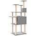 Albero Per Gatti Con Tiragraffi In Sisal Grigio Chiaro 166 Cm - Foto miniatura 4