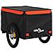 Rimorchio Da Bici Nero E Arancione 45 Kg In Ferro - Foto miniatura 8