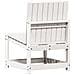 Set Salotto da Giardino 3 pz Bianco in Legno Massello di Pino - Foto miniatura 2