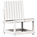 Set Salotto da Giardino 3 pz Bianco in Legno Massello di Pino - Foto miniatura 6