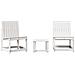 Set Salotto da Giardino 3 pz Bianco in Legno Massello di Pino - Foto miniatura 1