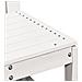 Set Salotto da Giardino 3 pz Bianco in Legno Massello di Pino - Foto miniatura 9