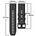Cinturini Per Orologi In Silicone Morbido Da 26 Mm Per Garmin Fenix 6x /fenix7x / 7x Pro, Coros Black - Foto miniatura 3