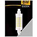 Lampadina Led Luce Bianca Attacco R7s 8 Watt Lampada Ricambio Per Faro 6500k - Foto miniatura 1
